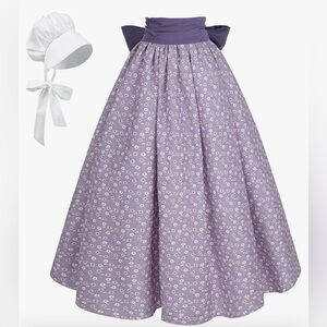 Pioneer Skirts, Blouse, lunch basket, and bonnets.